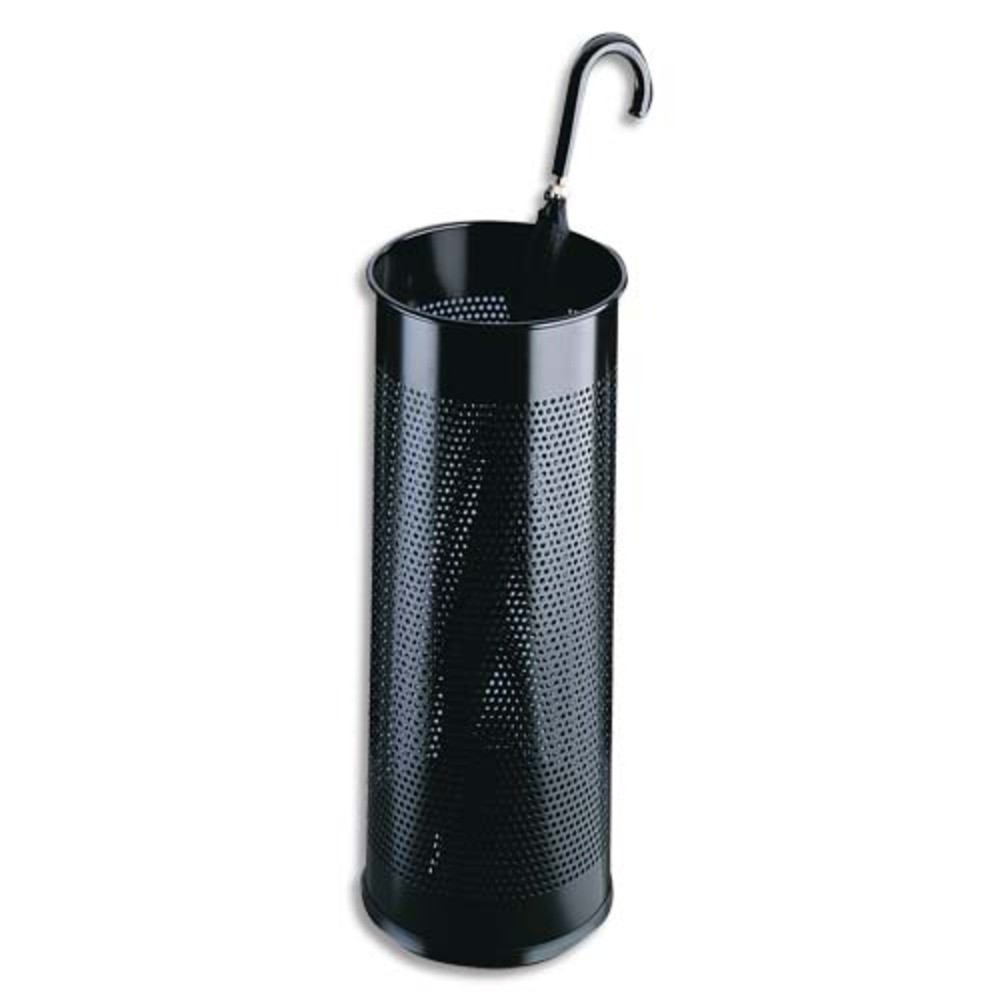DURABLE Porte-parapluies rond ajour en acier poxy - 28,5 litres - Diam 260 x H620 mm - Noir