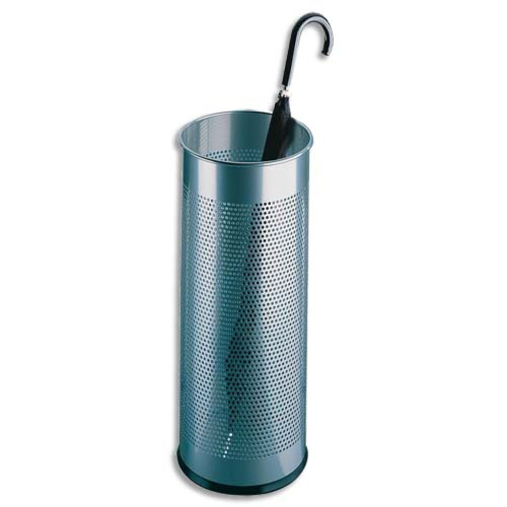 DURABLE Porte-parapluies rond ajour en acier poxy - 28,5 litres - Diam 260 x H620 mm - Argent