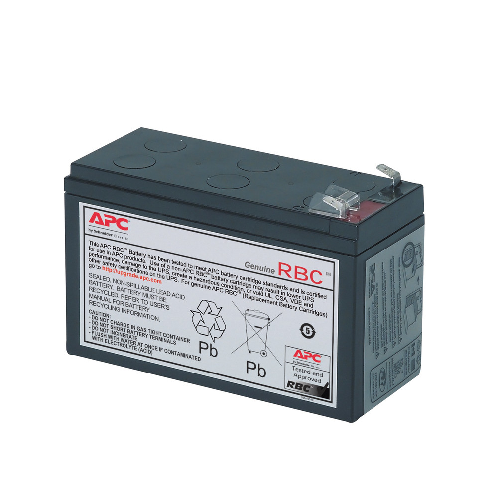 APC Cartouche de batterie de rechange #17, Sealed Lead Acid (VRLA), 1 pice(s), Noir, 108 VAh, 5 anne(s), REACH RBC17