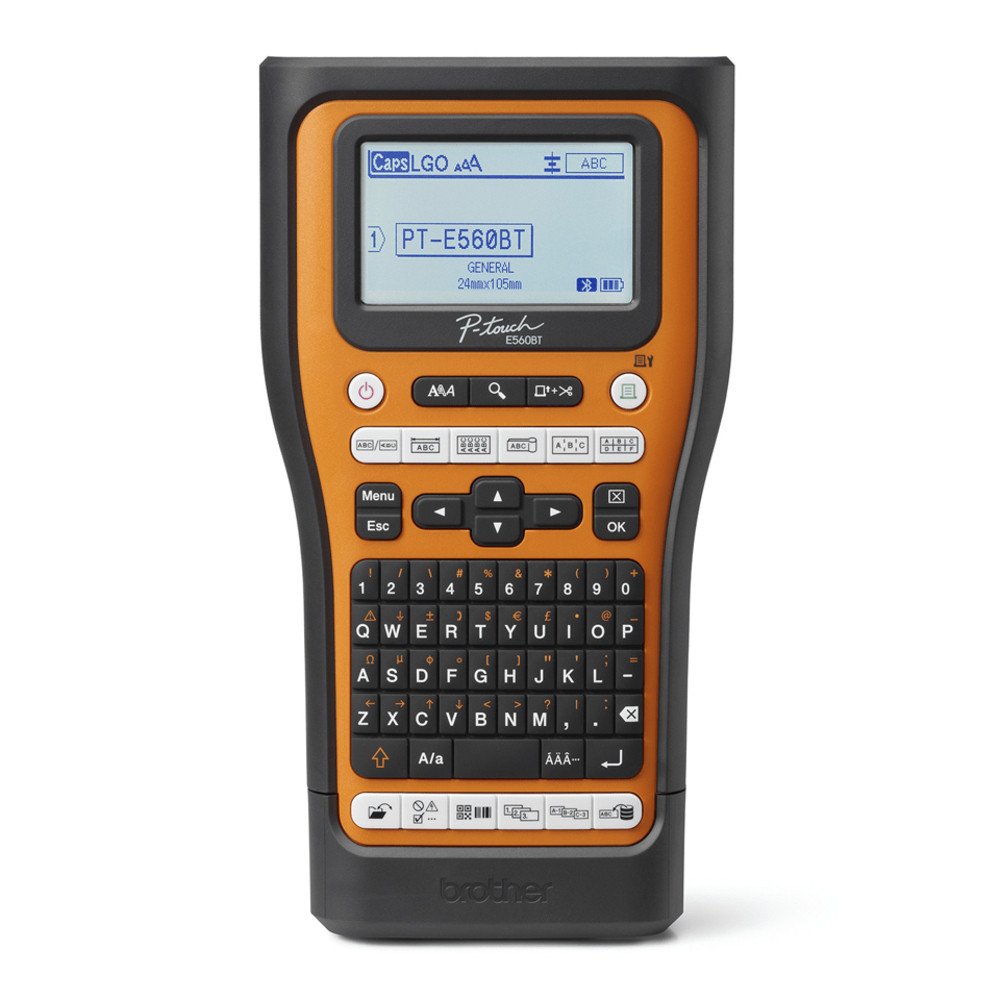 Brother PT-E560BTSP, AZERTY, HSE/TZe, Transfert thermique, 180 x 180 DPI, 30 mm/sec, Avec fil &sans fil PTE560BTSPYP1