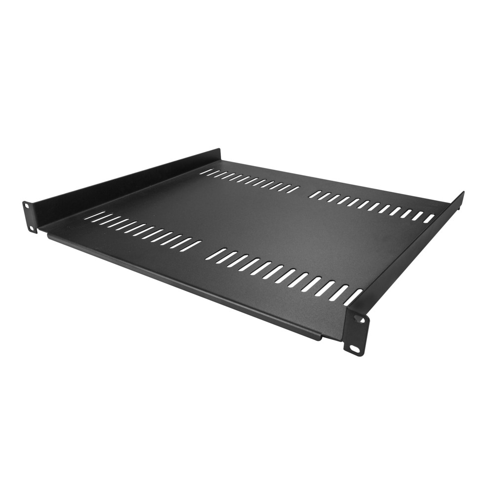 StarTech.com Lot de 2 Étagère 1U pour Rack Serveur, Étagère Cantilever Universelle Ventilée pour Montage en Rack, pour Rack/Armoire 19', Acier Robuste