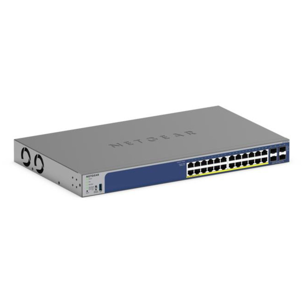 NETGEAR GS728TXP, L2/L3, 10G Ethernet (100/1000/10000), Full duplex, Connexion Ethernet, supportant l'alimentation via ce port (PoE), Grille de montag