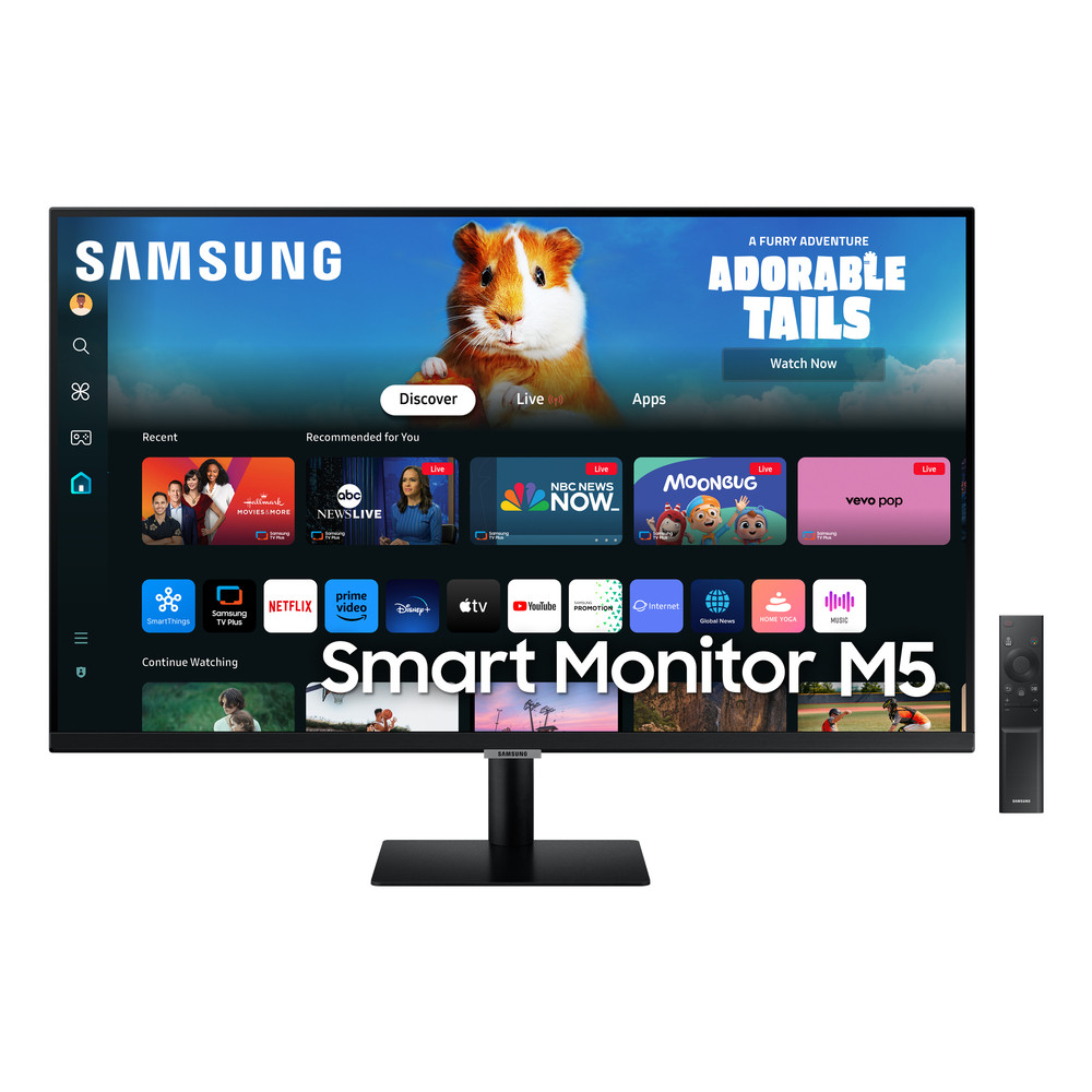 Samsung Smart Monitor M5 M50D, 81,3 cm (32'), 1920 x 1080 pixels, Full HD, LED, 4 ms, Noir LS32DM500EUXEN
