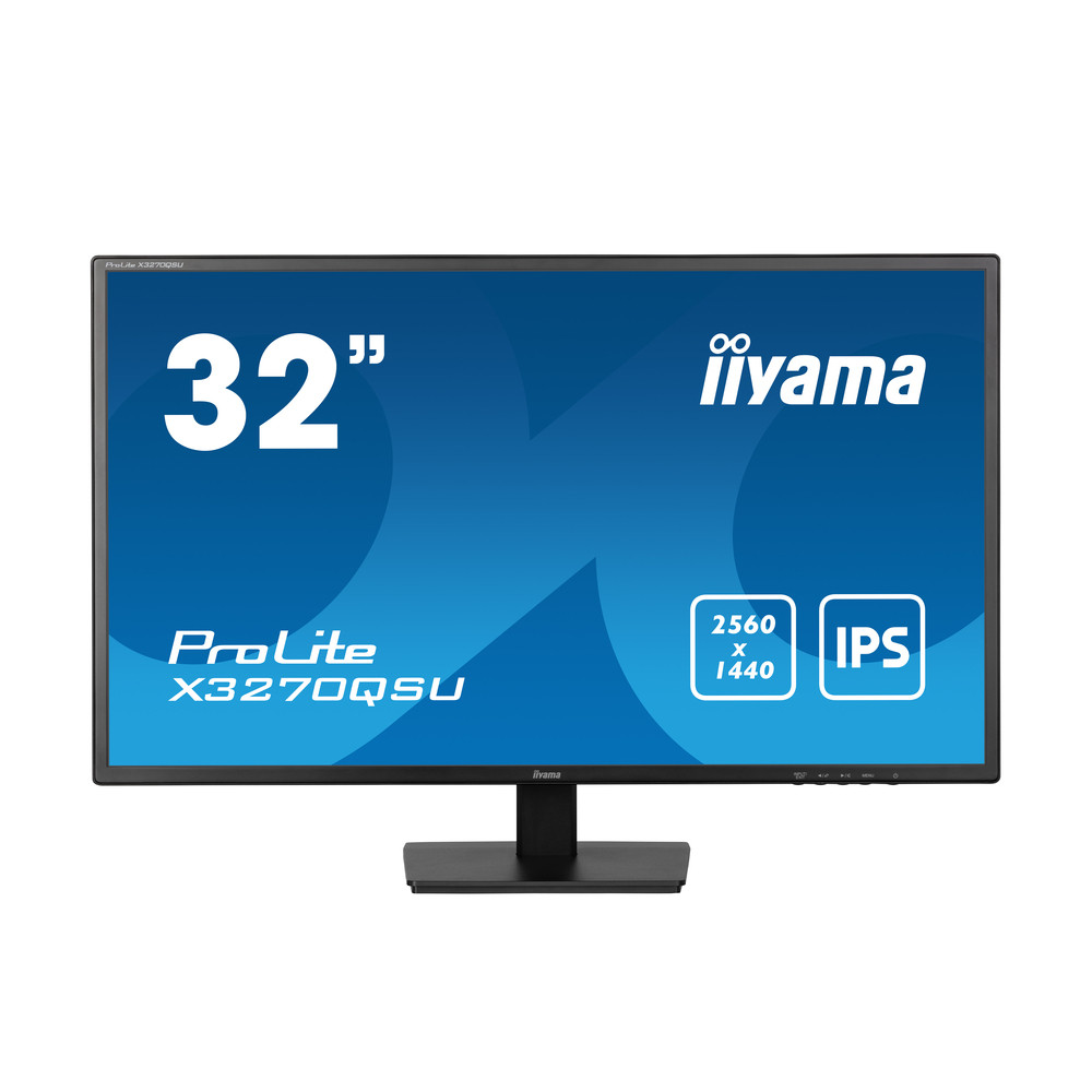 iiyama ProLite X3270QSU-B1, 81,3 cm (32'), 2560 x 1440 pixels, Wide Quad HD, LED, 3 ms, Noir