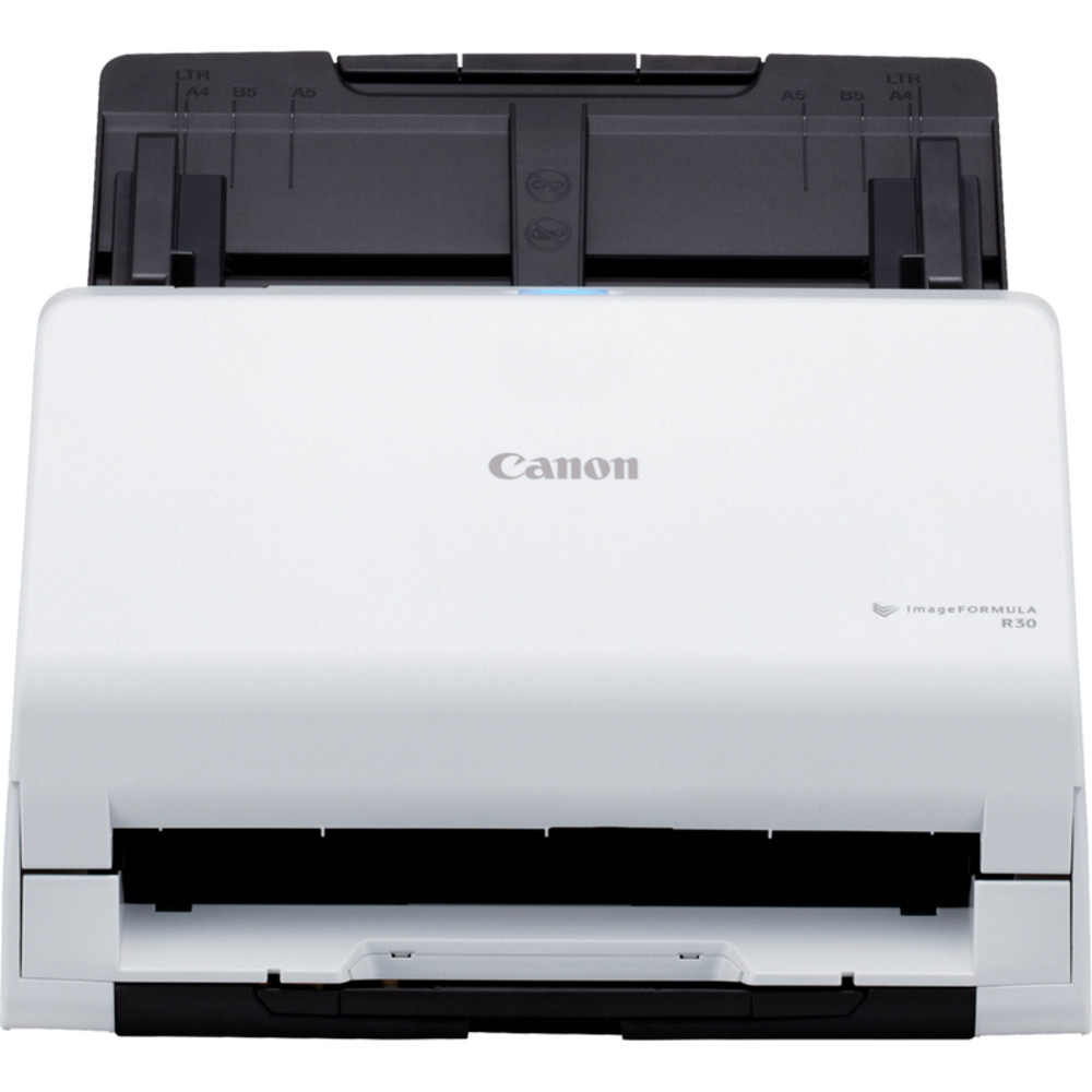 Canon imageFORMULA R30, 216 x 356 mm, 600 x 600 DPI, Chargeur automatique de documents + Scanner  feuille, Blanc, CIS, LED RGB 6051C003