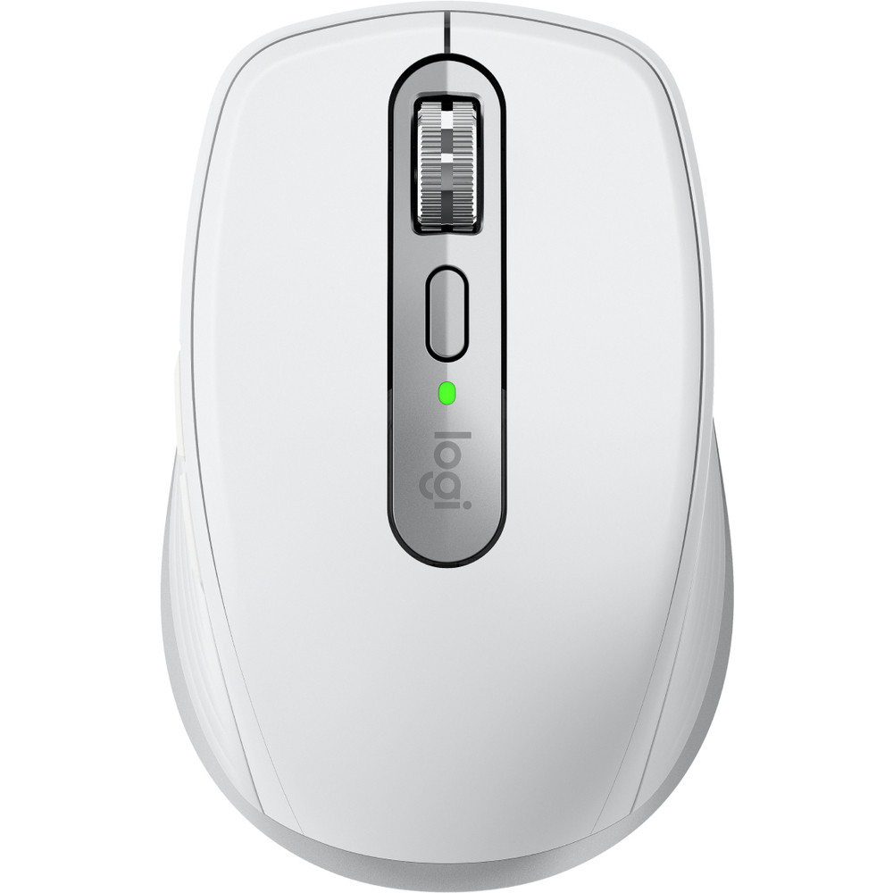 Logitech MX Anywhere 3S for Mac, Droitier, Laser, RF sans fil + Bluetooth, 8000 DPI, Argent, Blanc 910-006946
