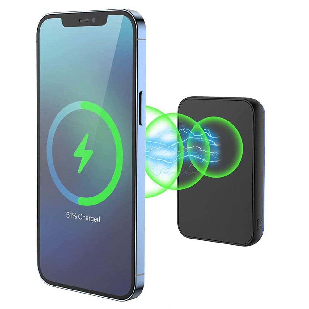 XtremeMac XWH-PMS-13, 10000 mAh, Lithium-Ion (Li-Ion), Recharge sans fil, Noir