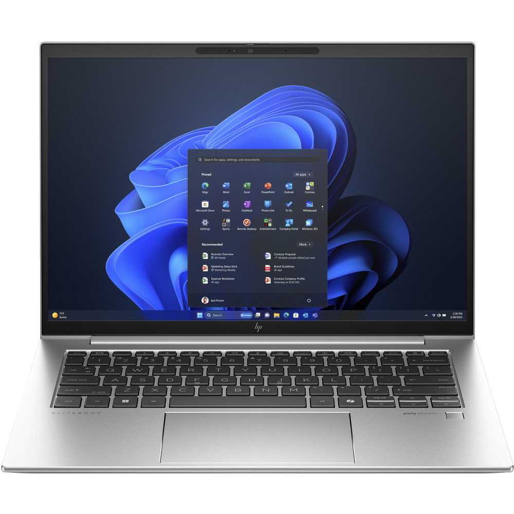 HP EliteBook 840 G11, Intel Core Ultra 7, 35,6 cm (14'), 1920 x 1200 pixels, 16 Go, 512 Go, Windows 11 Pro 970T9ET