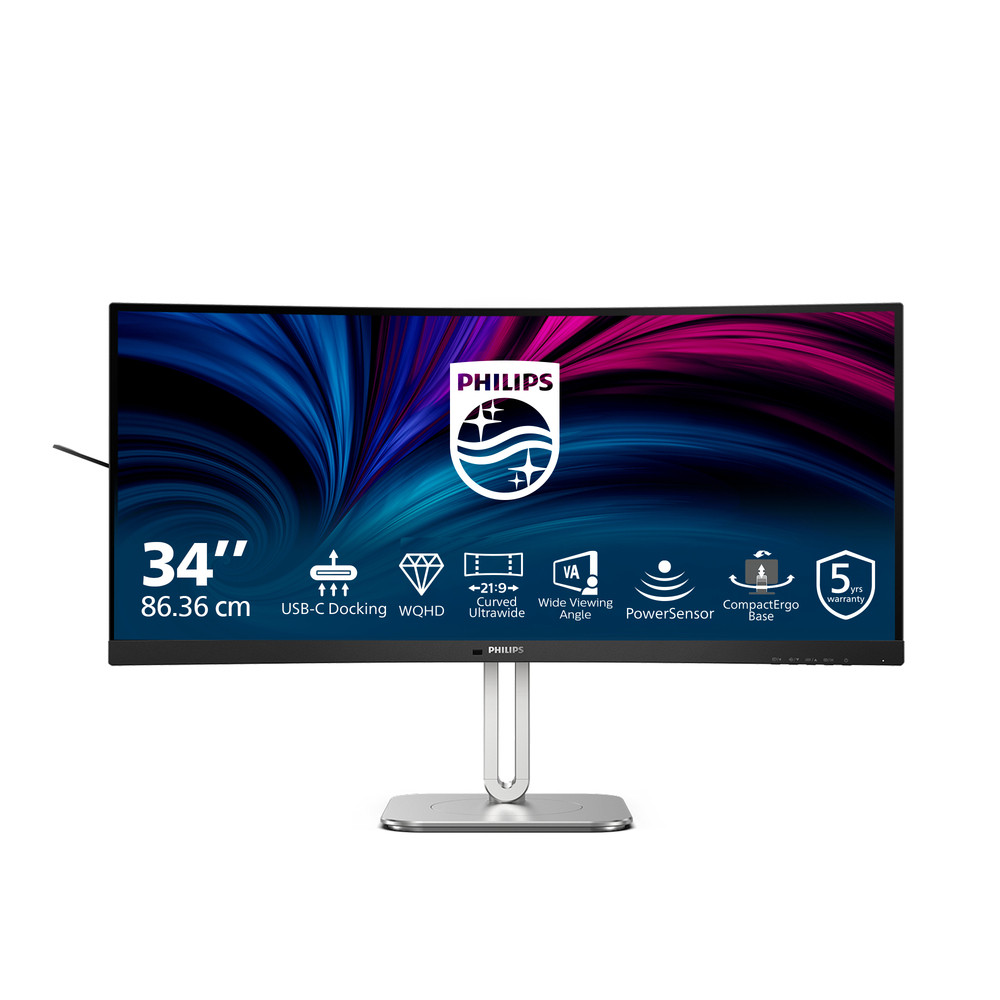Philips 5000 series 34B2U5600C/00, 86,4 cm (34'), 3440 x 1440 pixels, Dual QHD, LCD, 4 ms, Gris