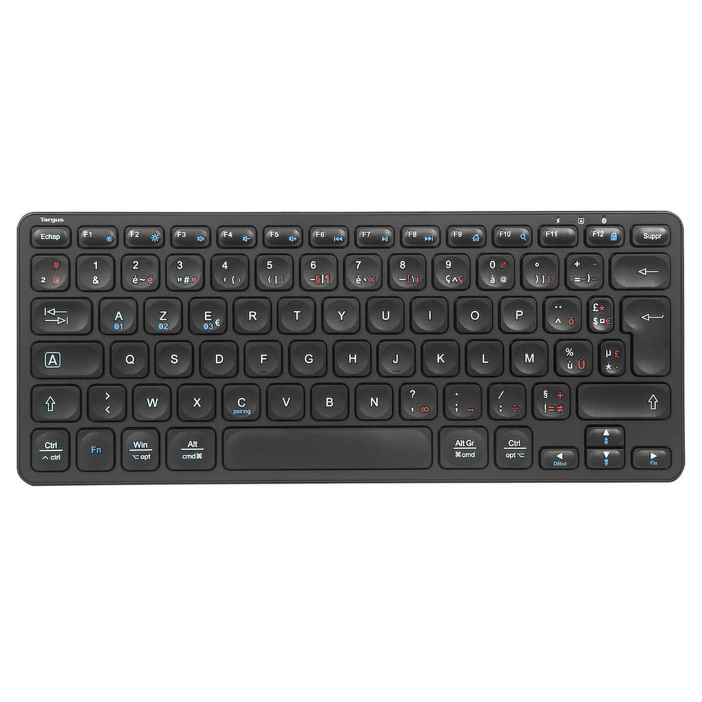 Targus AKB862FR, Sans fil, Bluetooth, AZERTY, Noir