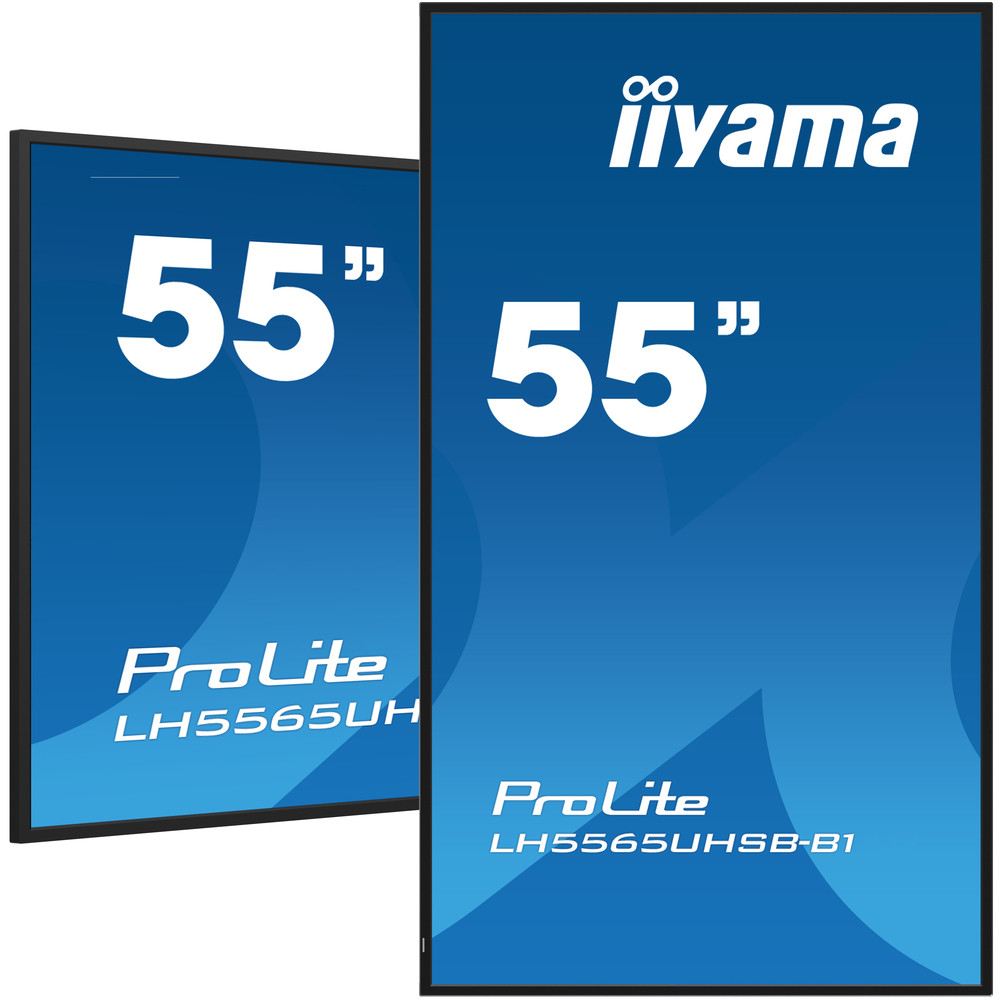 iiyama LH5565UHSB-B1, En forme de kiosk, 138,7 cm (54.6'), LED, 3840 x 2160 pixels, Wifi, 24/7