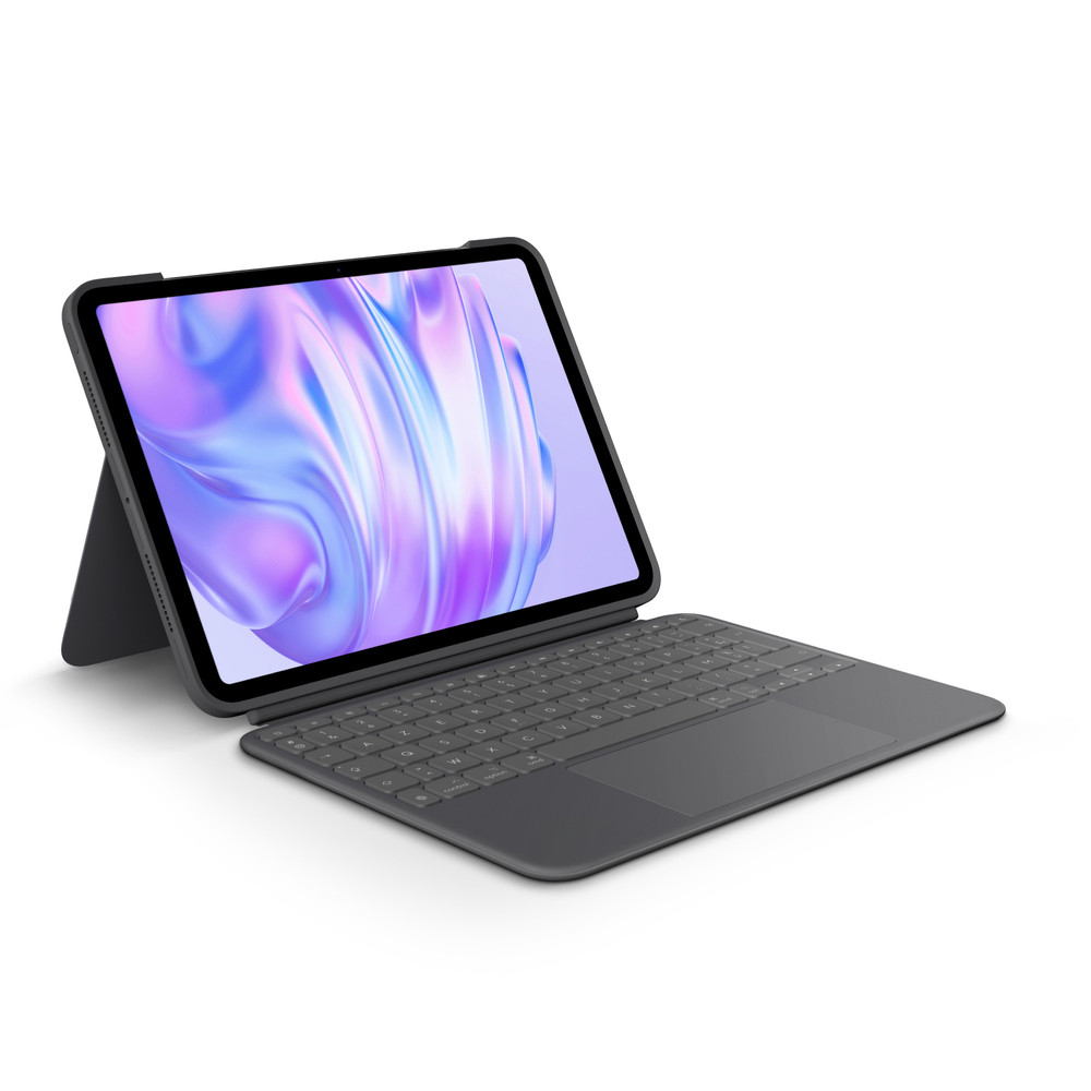 Logitech Combo Touch, AZERTY, Français, Trackpad, 1,8 cm, 1 mm, Apple 920-012768