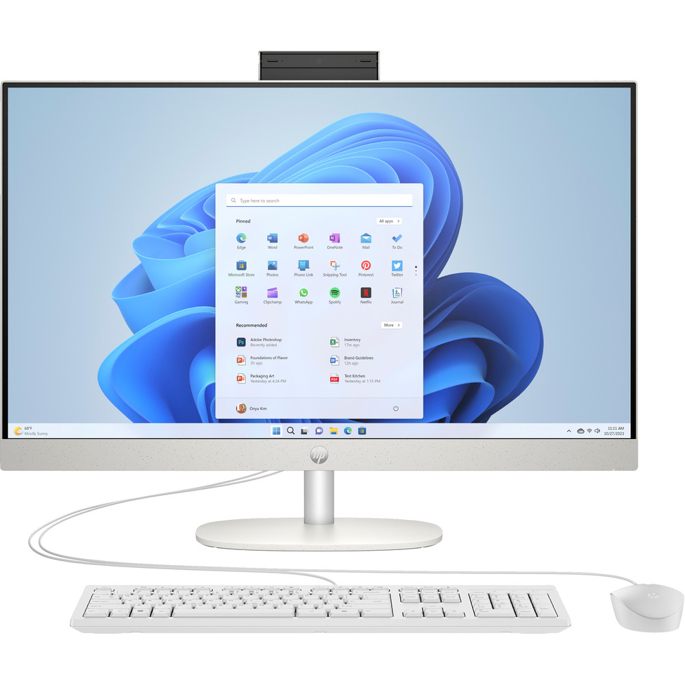 HP 27-cr0008nf, 68,6 cm (27'), Full HD, Intel Core i5, 16 Go, 512 Go, Windows 11 Home 9Z8C4EA