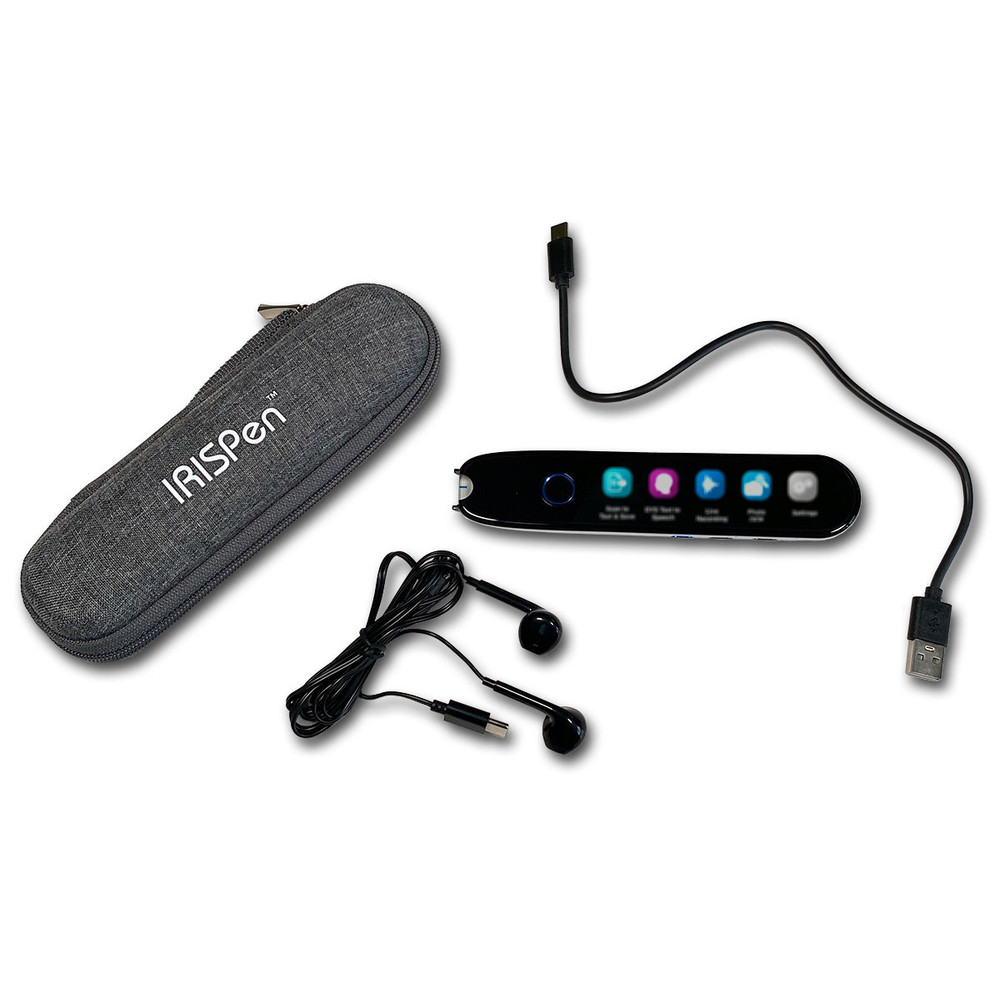 I.R.I.S. IRISPen Reader 8, 90 DPI, Stylo scanner, Noir, Blanc, LCD, Boutons, Tactile, 5 MP 463244