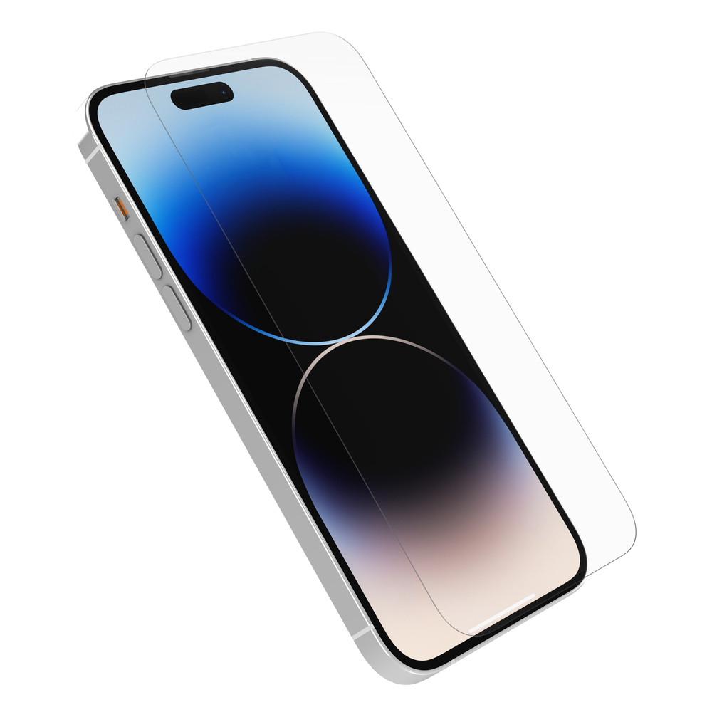 OtterBox Premium Glass Antimicrobial Series pour iPhone 14 Pro Max, Transparente, Apple, iPhone 14 Pro Max, Anti-bactérien, Résistant aux rayures, Inc