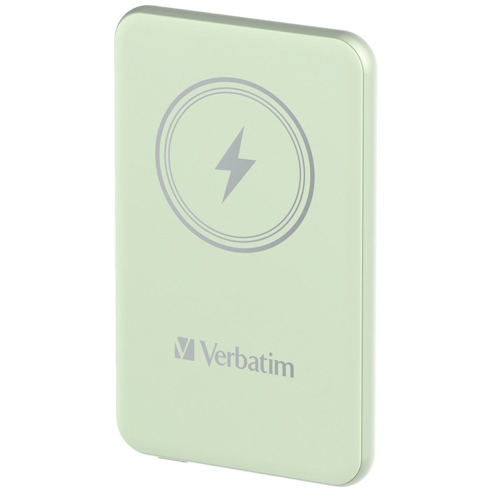 Verbatim Charge 'n' Go, 5000 mAh, Lithium Polymère (LiPo), Quick Charge 3.0, Recharge sans fil, Vert 32241