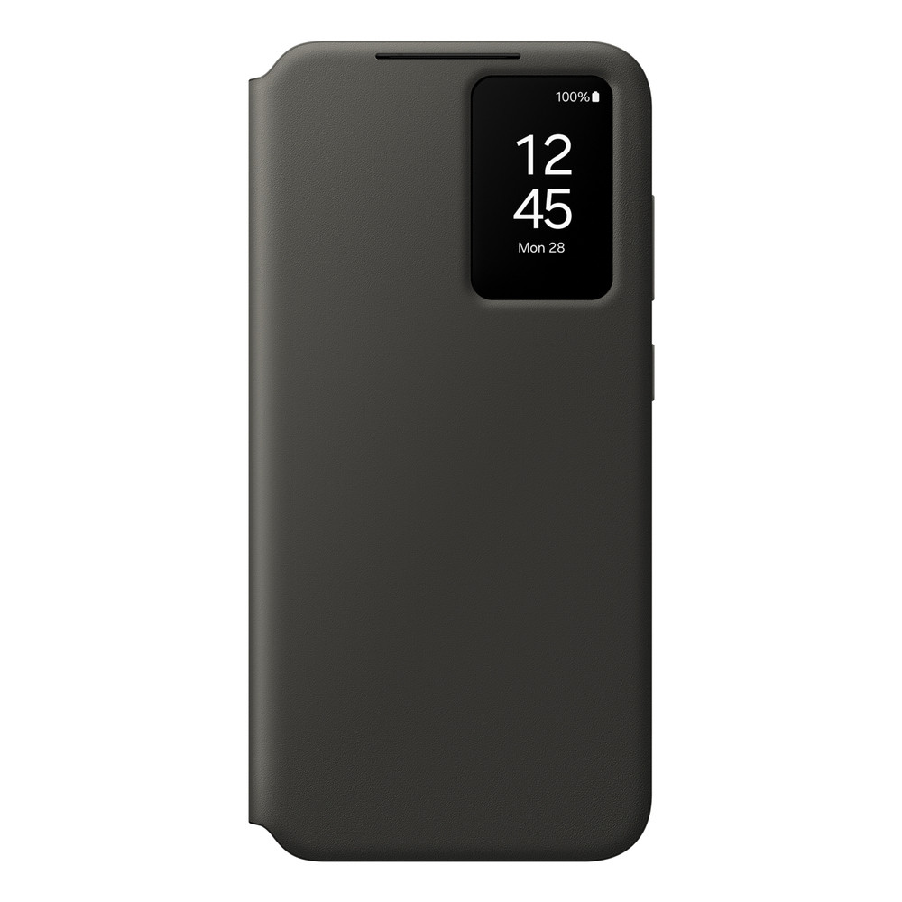 Samsung Coque Smart View avec porte-carte pour Galaxy S24 FE, Étui avec portefeuille, Samsung, Galaxy S24 F, 17 cm (6.7'), Noir EF-ZS721CBEGWW