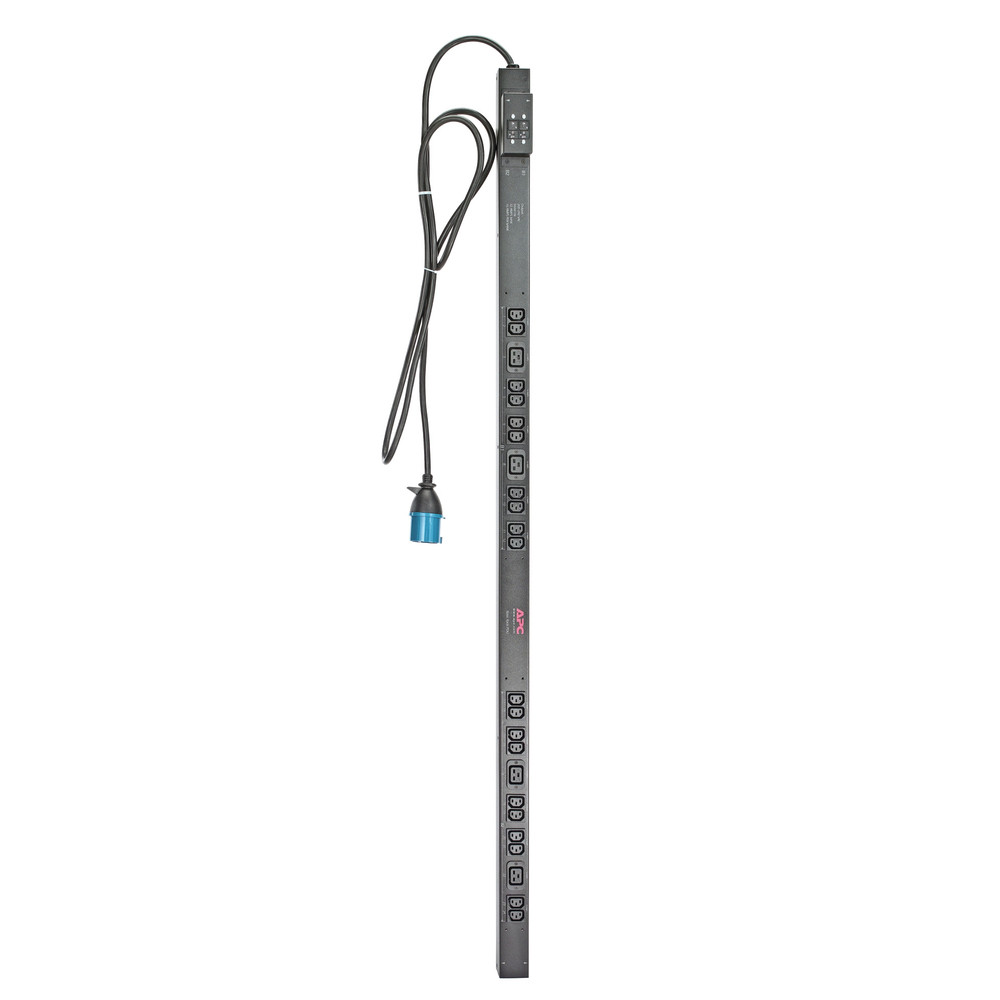 APC RACK PDU. BASIC. ZERO U. 32A. 230V. (20)C13 & (4)C19, Basique, 0U, Monophas, verticale, Noir, 24 sortie(s) CA AP7553