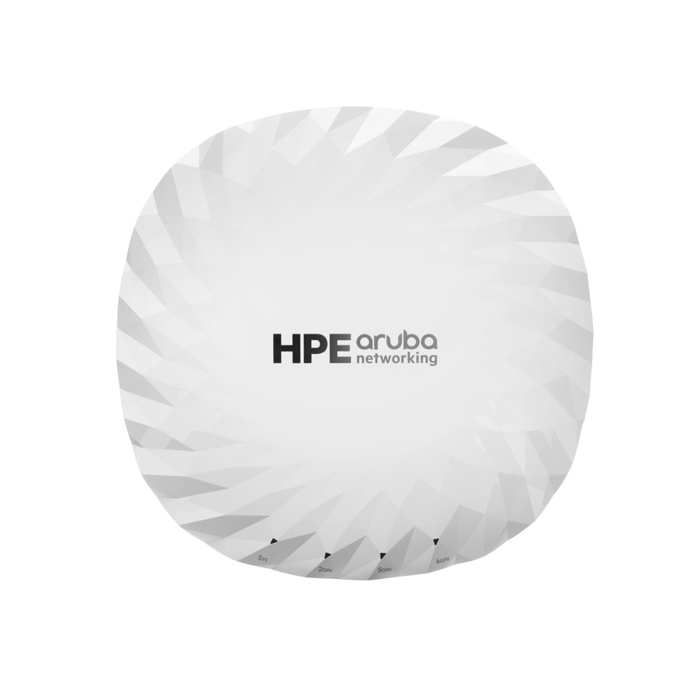 HPE Aruba Networking AP-735 (RW) Tri Radio 2x2 Wi-Fi 7 Internal Antennas Campus Access Point, 2,4 GHz, 5 GHz, 6 GHz, WPA, WPA2, WPA3, 5000 Mbit/s S1G4
