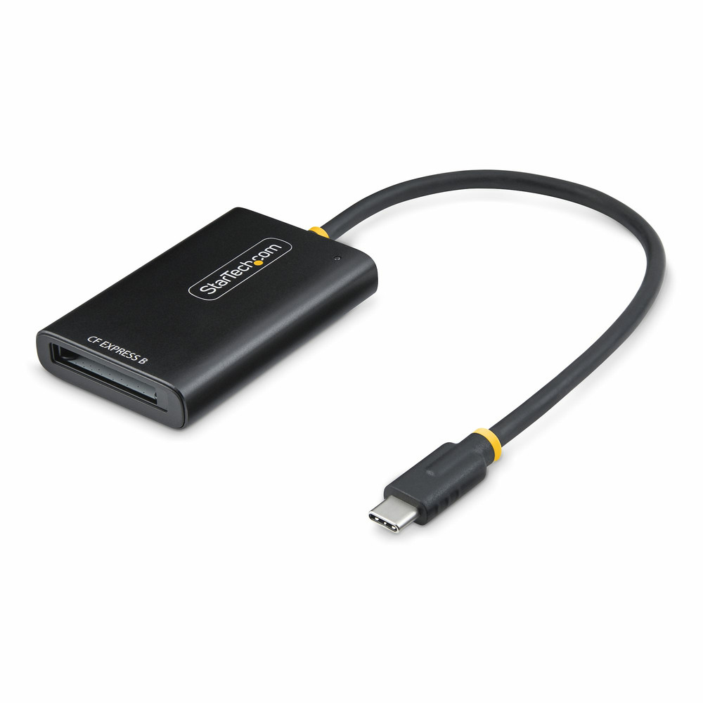 StarTech.com Lecteur de Cartes USB-C CFexpress Type B, USB 10Gbps, Lecteur de Cartes Mémoire Portable, Adaptateur USB Type-C vers CF Express 2.0, Fonc