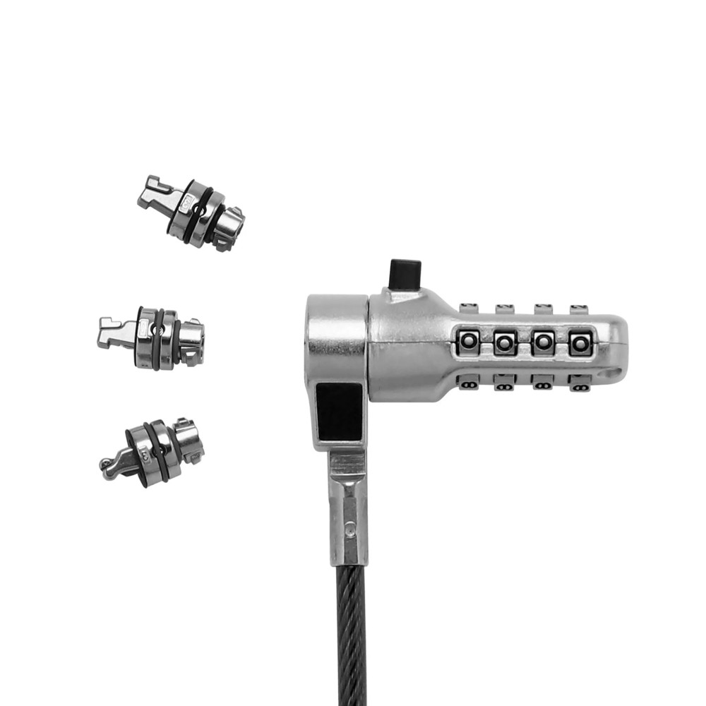 DICOTA D32128, 2 m, Kensington, Nano, Wedge, Code, Acier, Noir, Acier