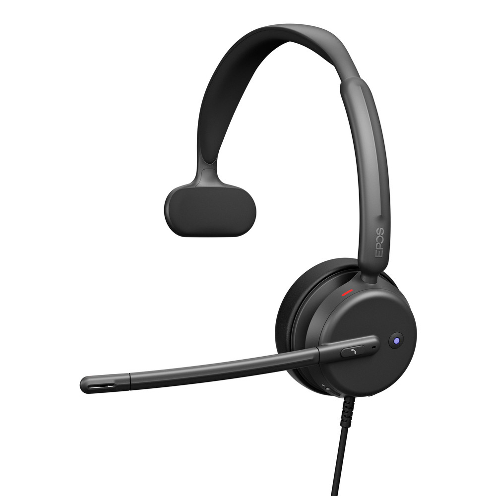 EPOS Impact Casque Mono USB C & USB A on Ear avec Double Micro Anti Bruit Certifié Microsoft Teams Plug and Play Compatible Zoom pour Télétravail Appels Business et Environnements Bruyants - vue 5