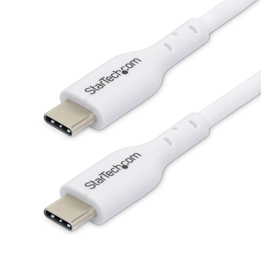StarTech.com Câble de Charge USB-C de 3m, Charge et Synchronisation, 60W (3A) PD, Câble de Charge USB 2.0 pour Ordinateur Portable, Gaine TPE - Cordon