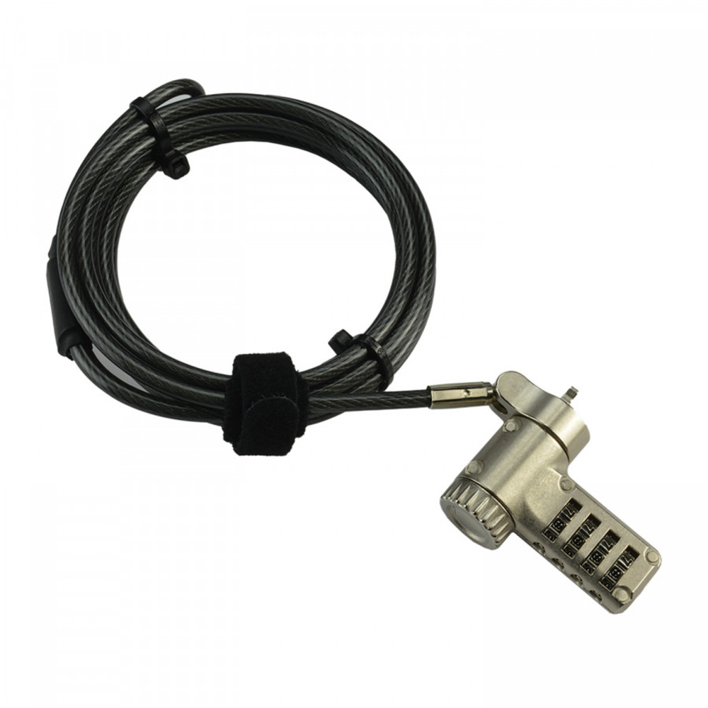 MCL MJ1C99A8LEUNIVCOD, 2 m, IBM, Kensington, Nano, Noble, Wedge, Verrouillage à combinaison, Acier, Noir