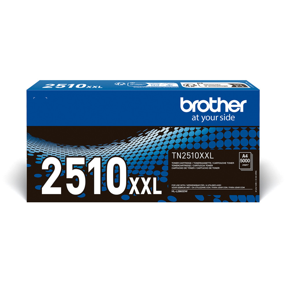 Brother TN2510XXL - Cartouche de toner très haute capacité originale - Noir, 5000 pages, Noir, 1 pièce(s)