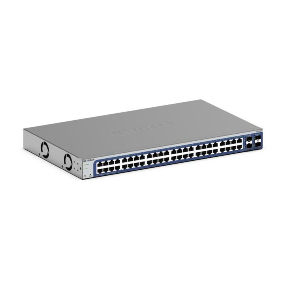 NETGEAR GS748Tv6, Géré, L2/L3/L4, Gigabit Ethernet (10/100/1000), Full duplex, Grille de montage GS748T-600EUS