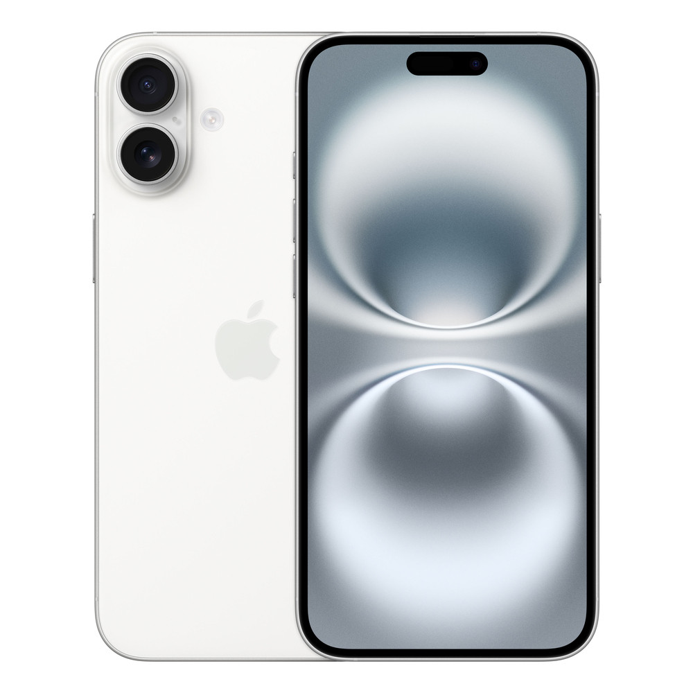 Apple iPhone 16 Plus , 17 cm (6.7'), 2796 x 1290 pixels, 128 Go, 48 MP, iOS 18, Blanc MXVV3ZD/A