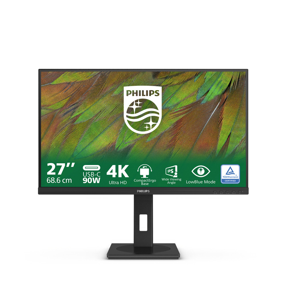 Philips 3000 series 27B1U3900/00, 68,6 cm (27'), 3840 x 2160 pixels, 4K Ultra HD, LCD, 4 ms, Noir