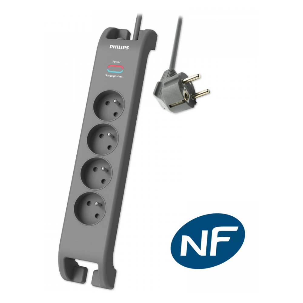 MCL SPN3140A/19, 2 m, Intérieure, Gris, 4 sortie(s) CA, 230 V, 50 Hz