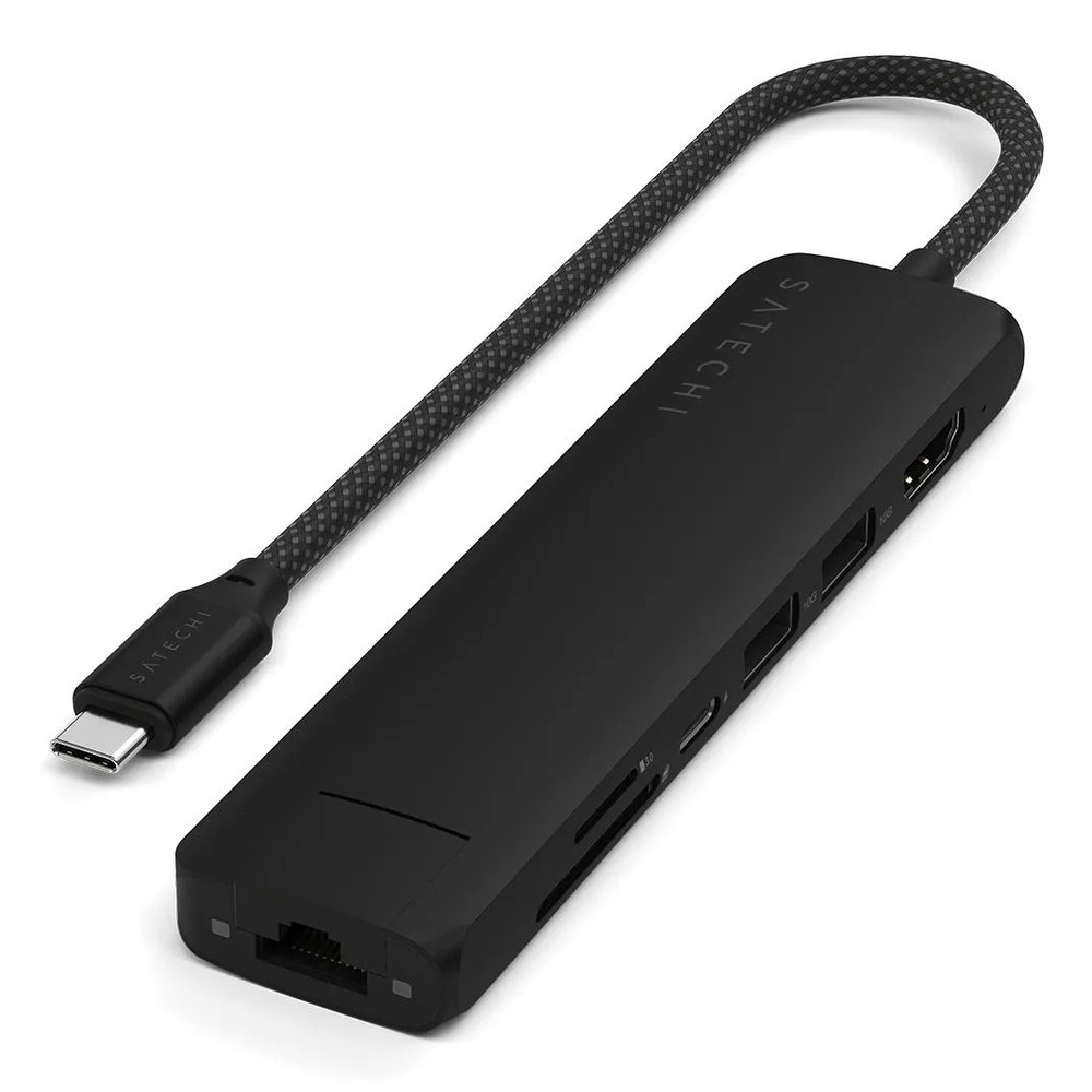 Satechi ST-P7SK, USB Type-C, HDMI, USB 3.2 Gen 2 (3.1 Gen 2) Type-A, USB Type-C, 10000 Mbit/s, 60 Hz, 4096 x 2160, 2160p