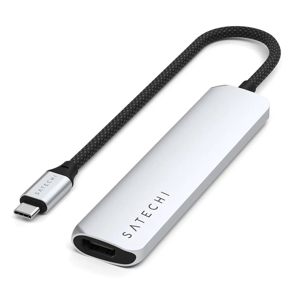 Satechi ST-P6SS, USB Type-C, HDMI, RJ-45, USB 2.0 Type-A, USB 3.2 Gen 2 (3.1 Gen 2) Type-A, USB Type-C, MicroSD (TransFlash), SD, 10000 Mbit/s, 4096 x