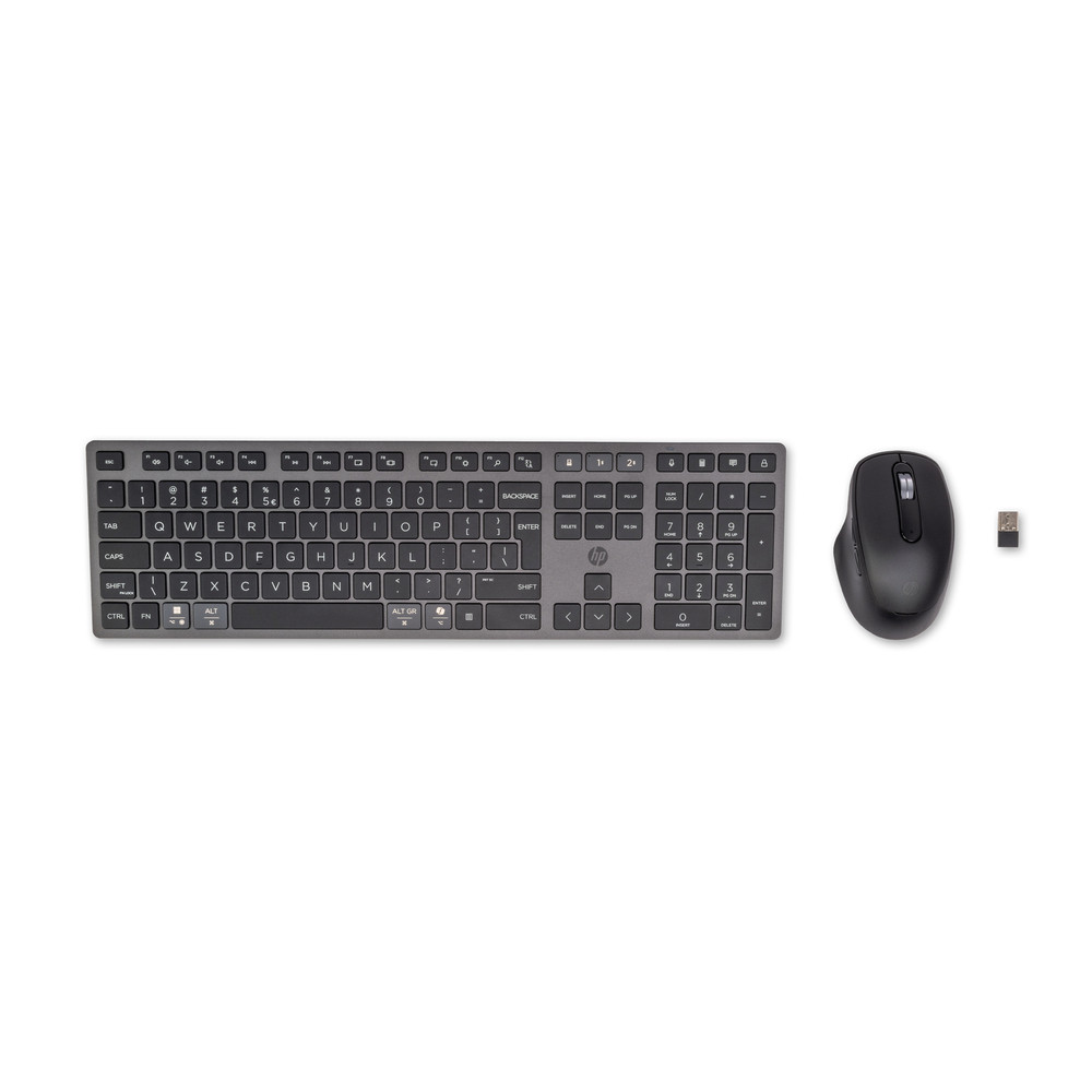 HP 720 Device Rechargeable Wireless Keyboard and Mouse Combo clavier incluse Maison USB + Bluetooth QWERTY Anglais Neuf - vue 2