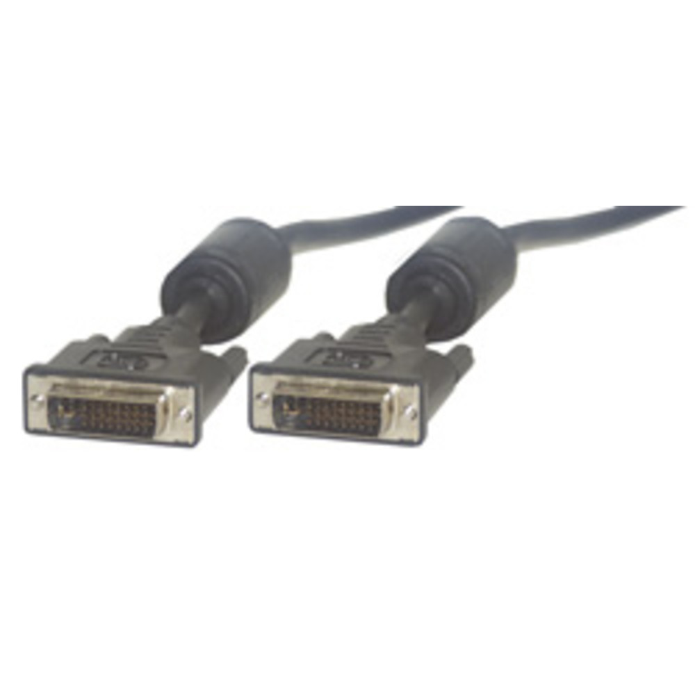 MCL SAMAR MCL Cable DVI-I Male/Male Dual Link 2m, 2 m, DVI-I, DVI-I, Noir, Mle/Mle, DVI-I MC372-2M