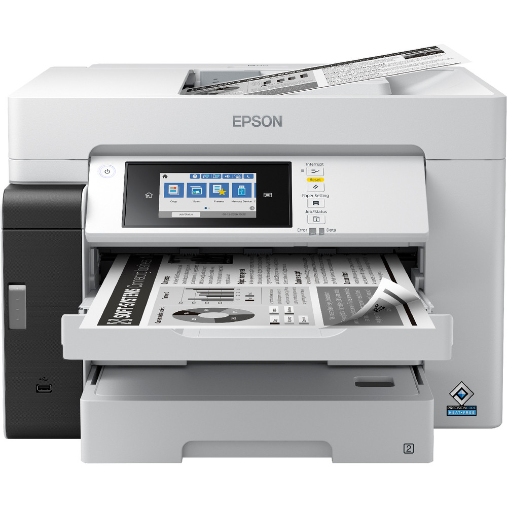 Epson EcoTank Pro ET-M16685, Jet d'encre, Impression mono, 4800 x 2400 DPI, A3, Impression directe, Noir, Gris C11CJ41409