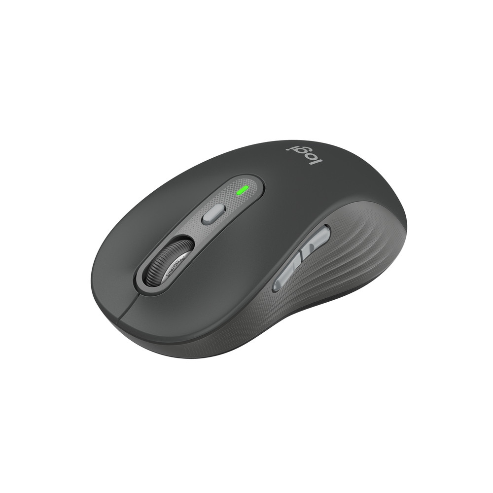Logitech Signature Plus M750L, Droitier, Optique, RF sans fil + Bluetooth, 4000 DPI, Graphite 910-007509