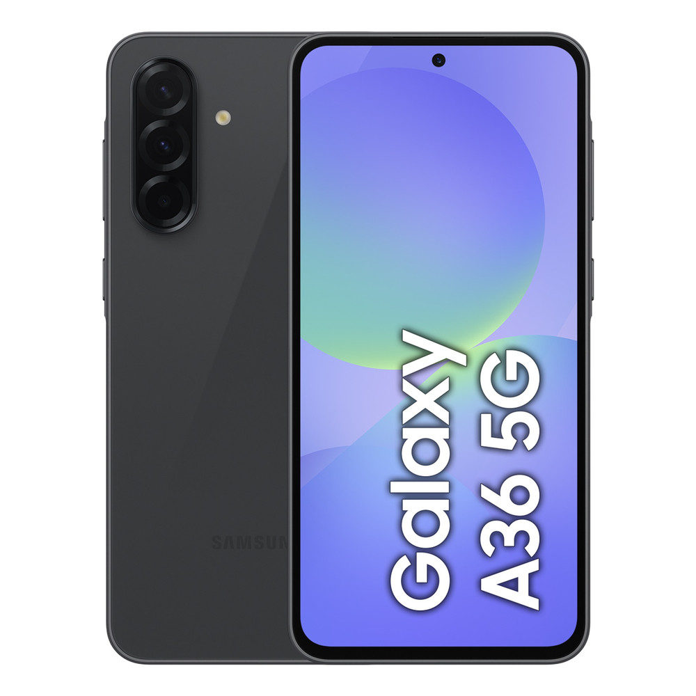 Samsung SM-A366B/DS, 17 cm (6.7'), 8 Go, 256 Go, 50 MP, Android 15, Noir SM-A366BZKGEUB