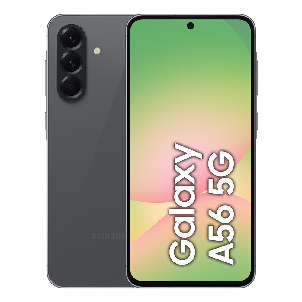 Samsung Galaxy A56 5G, 17 cm (6.7'), 8 Go, 128 Go, 50 MP, Android 15, Graphite SM-A566BZKAEUB