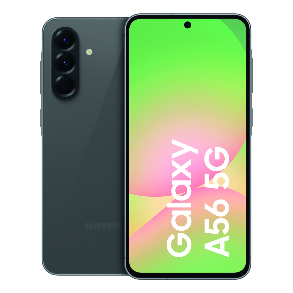 Samsung Galaxy A56, 17 cm (6.7'), 1080 x 2340 pixels, 8 Go, 128 Go, 50 MP, Graphite SM-A566BZKAEEB