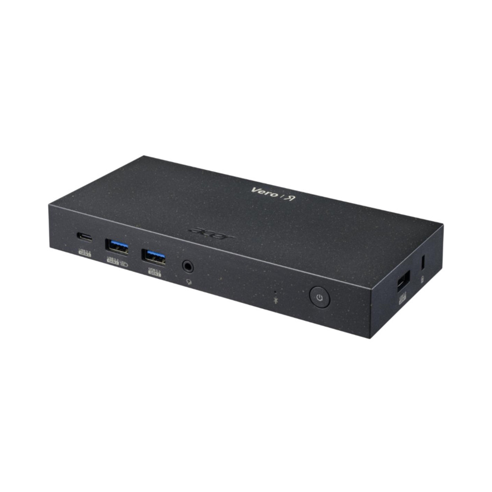 Acer Vero MST Dock M33 100W PD - Black EU (Retail pack), Avec fil, USB 3.2 Gen 2 (3.1 Gen 2) Type-C, 100 W, 3,5 mm, 10,100,1000 Mbit/s, Noir GP.DCK11.