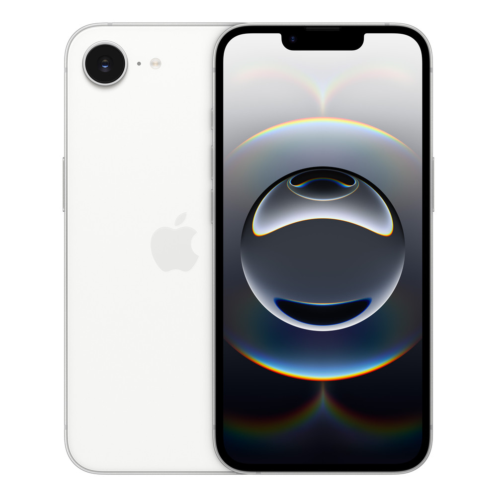 Apple iPhone 16e , 15,5 cm (6.1'), 2532 x 1170 pixels, 128 Go, 48 MP, iOS 18, Blanc MD1R4F/A