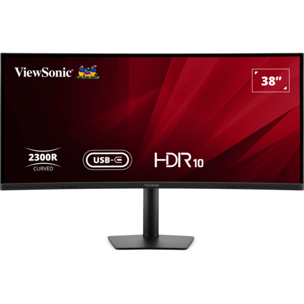 ViewSonic VA3820C Écran LED incurvé 38 37.5 visualisable 3840 x 1600 UWQHD+ @ 75 Hz IPS 300 cdm² 2000:1 HDR10 4.785 ms HDMI DisplayPort haut parleurs Neuf - vue 3