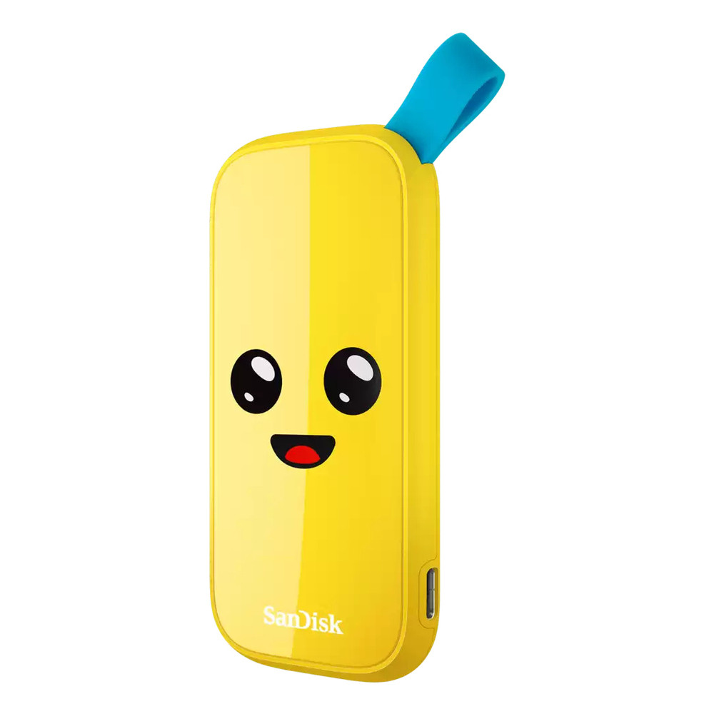 SanDisk SDSSDE30-2T00-G25F, 2 To, USB Type-C, 3.2 Gen 2 (3.1 Gen 2), 800 Mo/s, Jaune