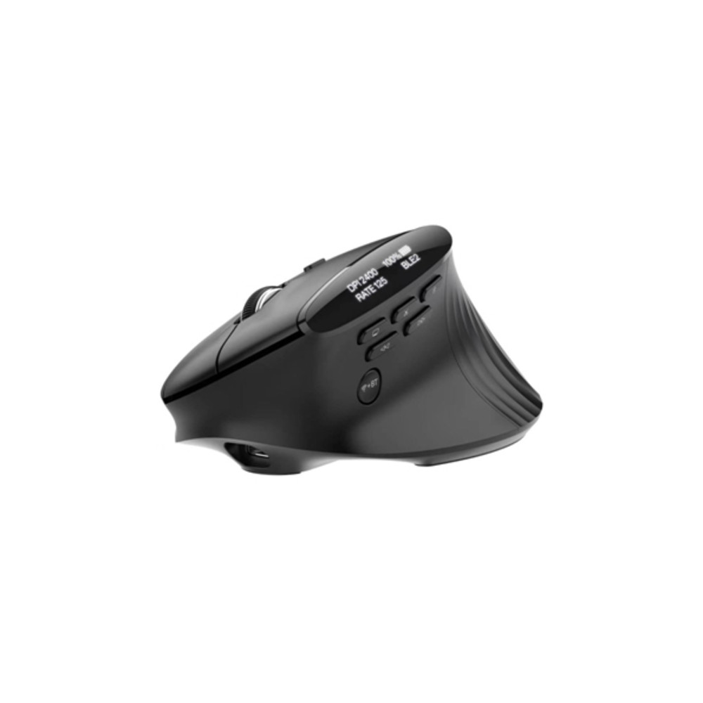 Acer Smart Fit Vertical Mouse - Retail pack, Droitier, RF sans fil + Bluetooth, 8000 DPI, Noir HP.EXPBG.020