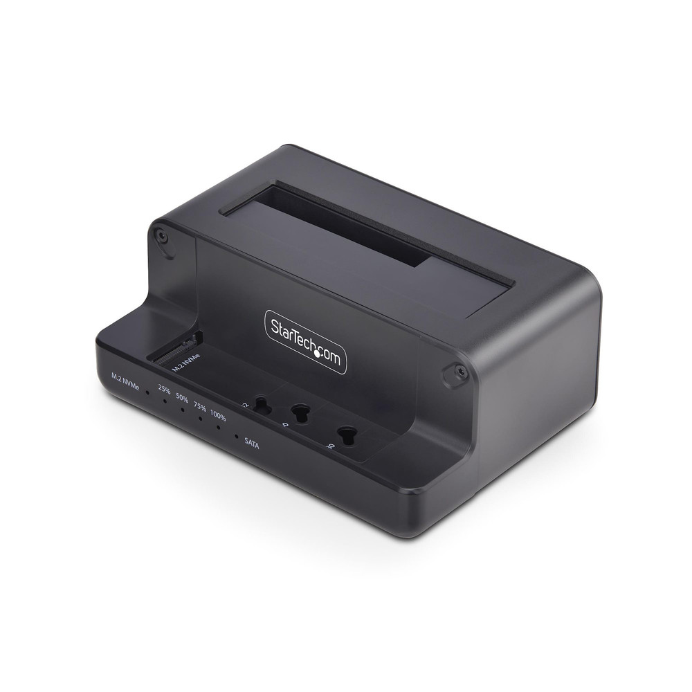 StarTech.com Duplicateur de Disque M.2 NVMe vers 2,5/3,5 » SATA, Clonage/Dock de Disque SSD Autonome à Deux Baies, NVMe vers SATA / SATA vers NVMe Bid