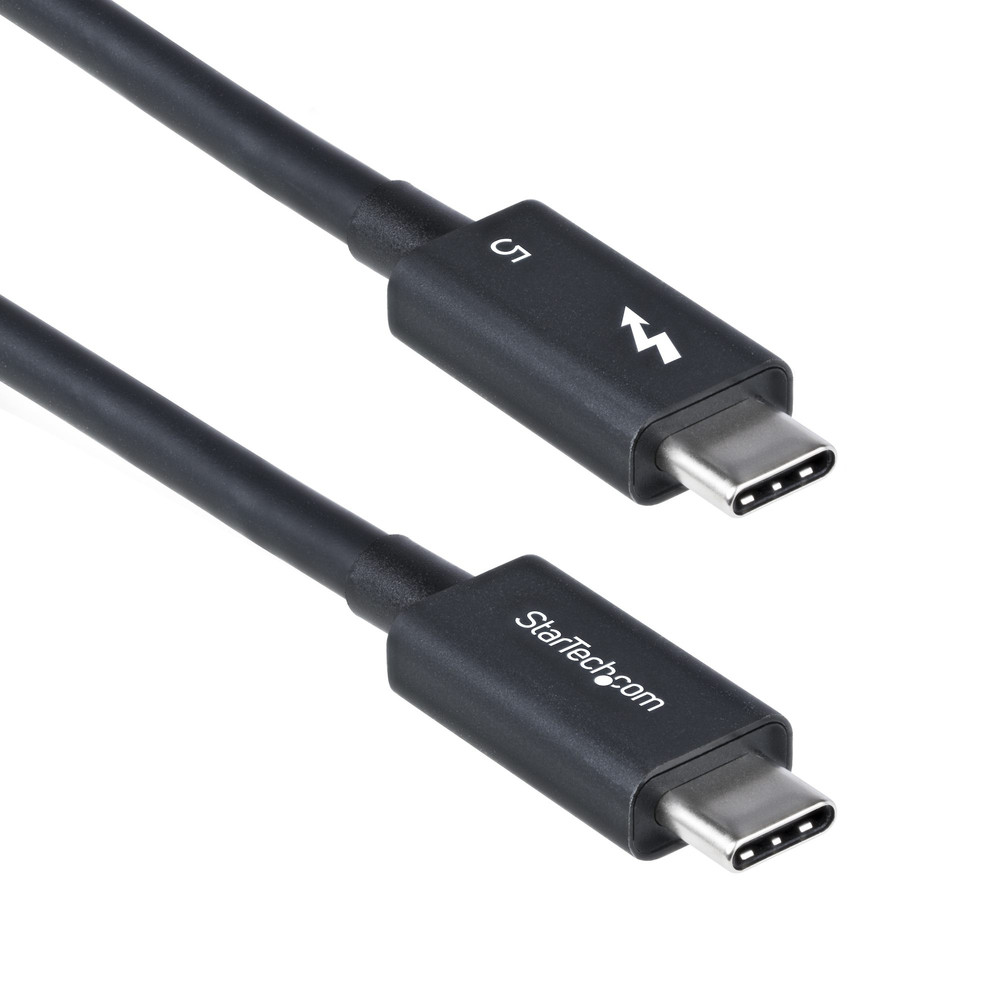 StarTech.com Câble Thunderbolt 5 de 50cm 80GbpsJusqu'à 120Gbps PD 8K 60Hz Câble Thunderbolt Certifié Compatible avec Thunderbolt 4USB4USB