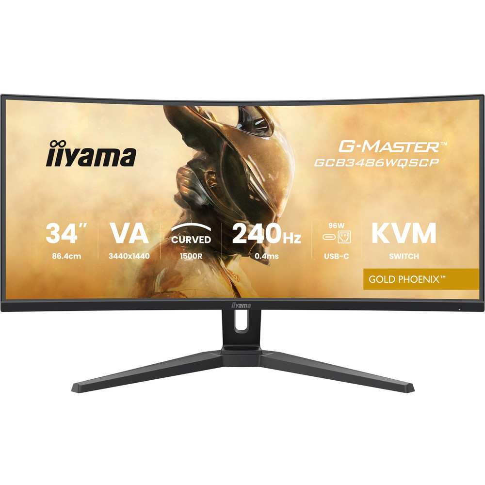 iiyama G-MASTER GCB3486WQSCP-B1, 86,4 cm (34'), 1440 x 3440 pixels, 4K Ultra HD, 0,4 ms, Noir